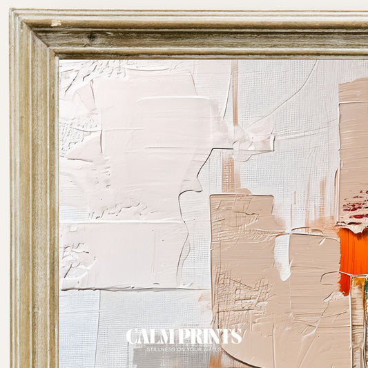 Modern art print featuring bold colours in a dynamic abstract composition