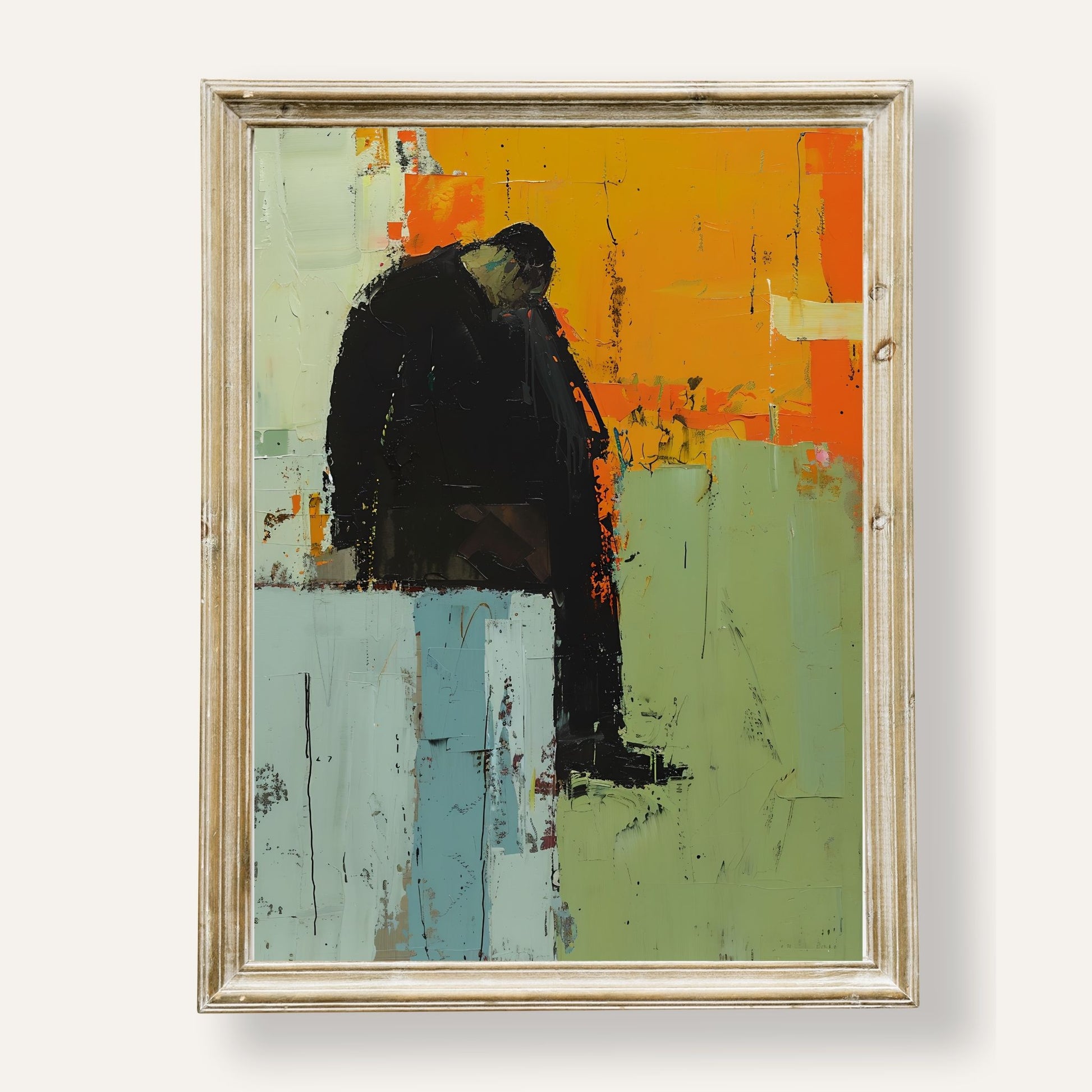 Abstract solitude poster capturing the quiet beauty of stillness