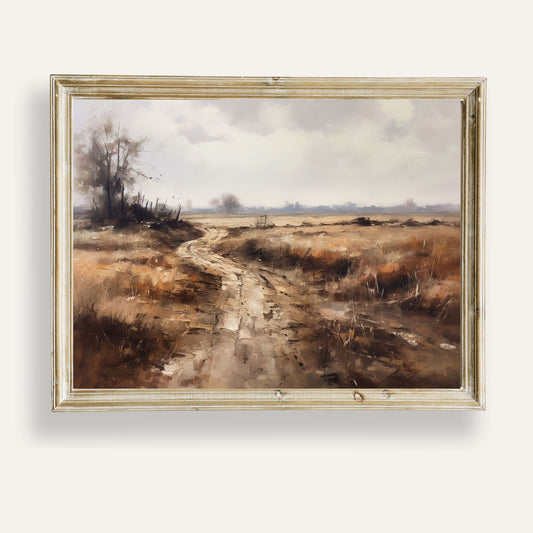 Peaceful autumn pathway surrounded by golden trees and fallen leaves