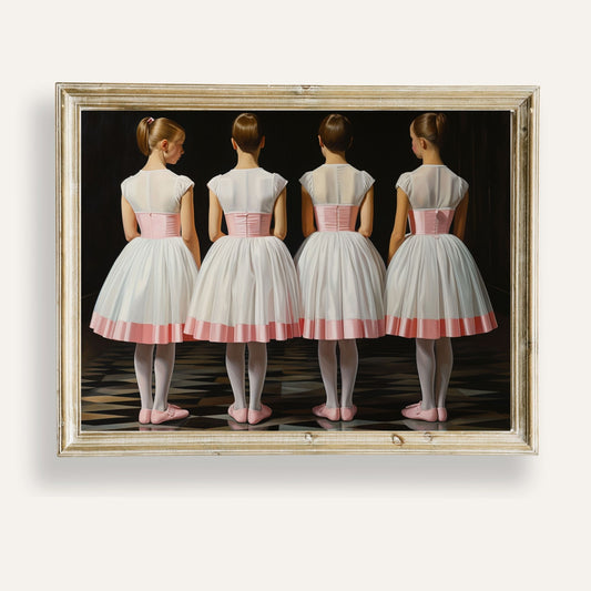 Graceful ballet dancers in perfect harmony captured in artistic motion