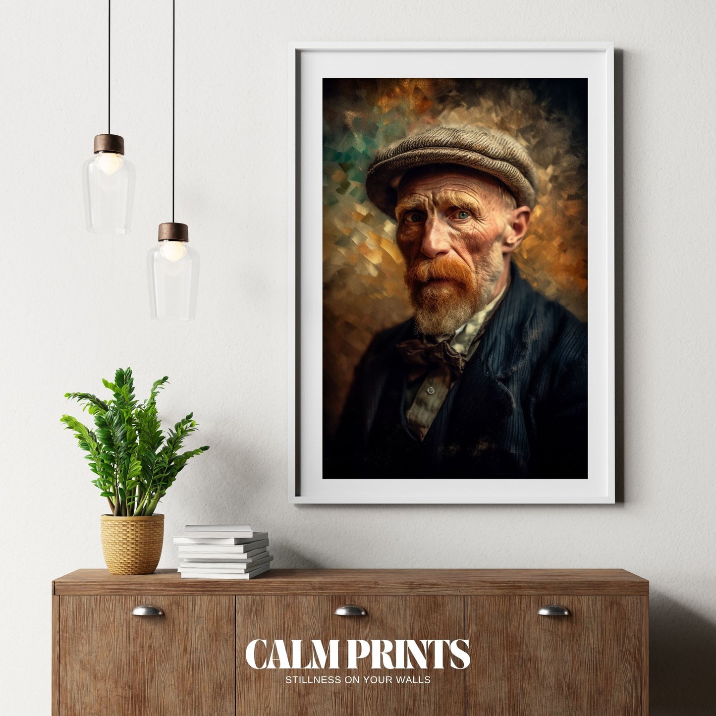 Classic portrait illuminated by gentle warm light in nostalgic style
