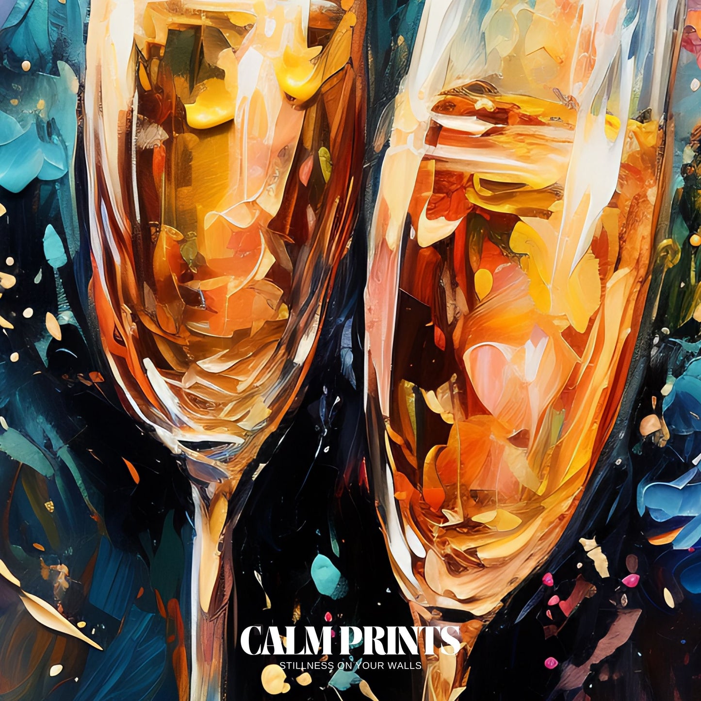 Artwork bursting with colour pops that celebrate joyful moments
