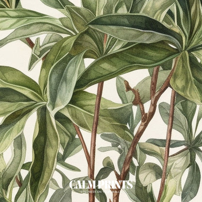 Colourful plant-filled garden brought to life in gentle artistic detail
