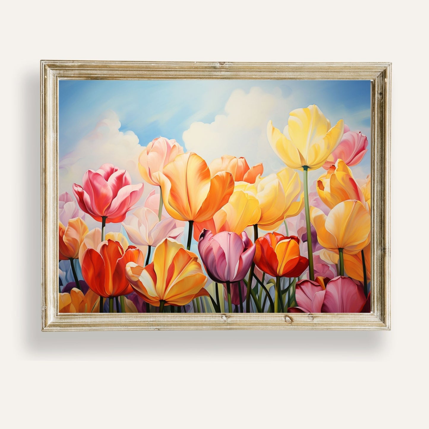 Magical tulip wonderland bursting with vivid colours and springtime charm
