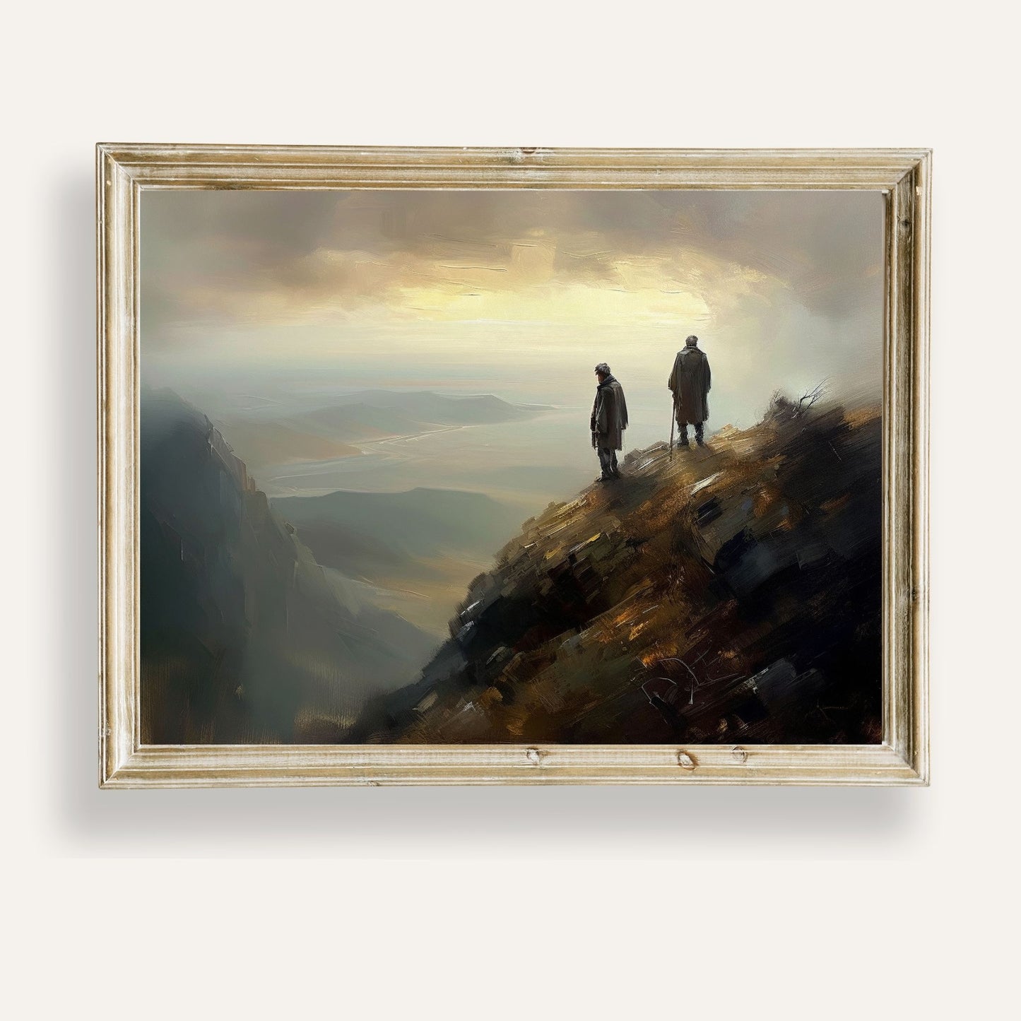 Peaceful mountain view inviting quiet reflection and still contemplation
