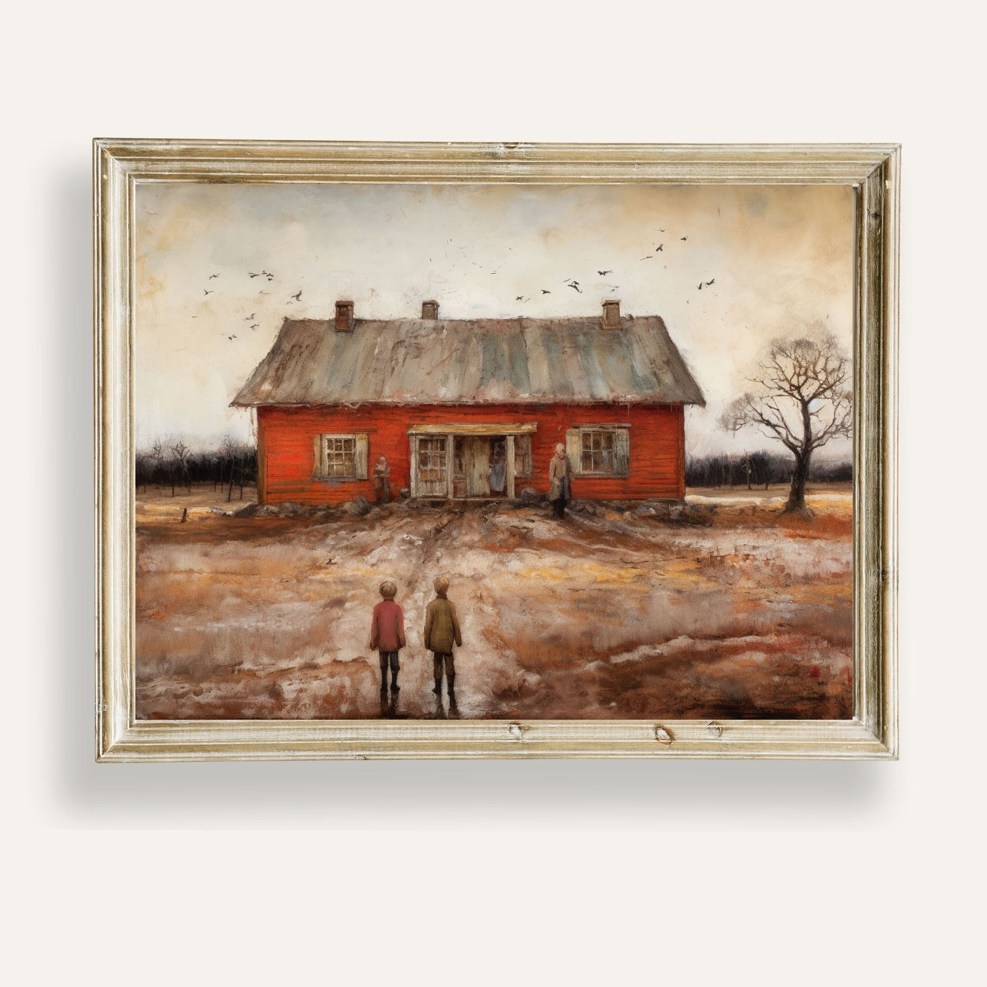 Charming country cottage nestled in a peaceful rural landscape
