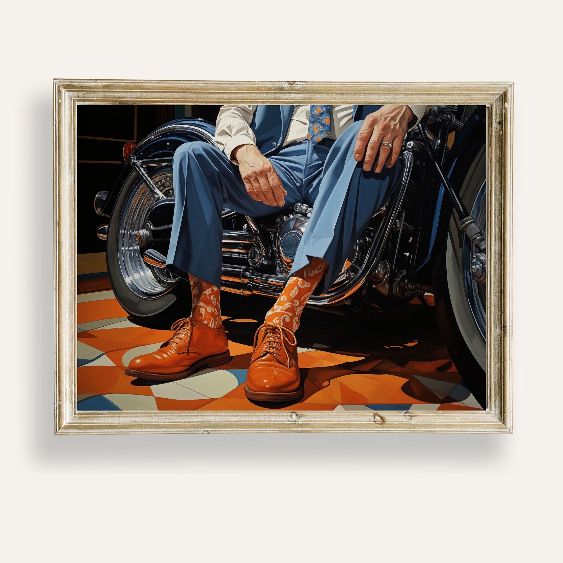 Dapper gentleman cycling in style with vintage charm and timeless elegance
