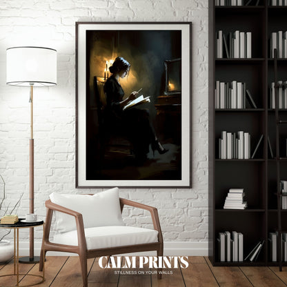 Quiet scene at dusk illustrated in soft sketch lines and gentle tones
