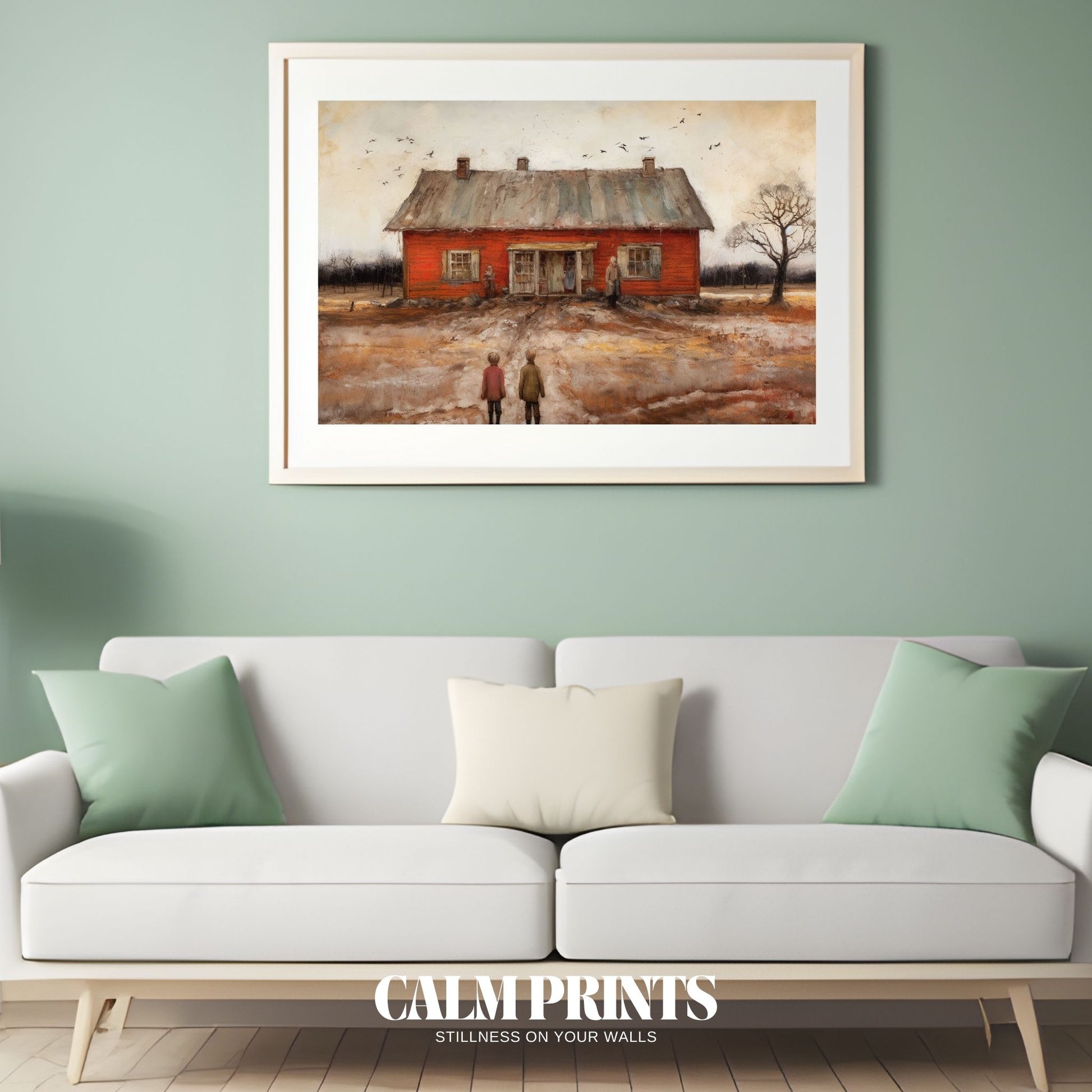 Serene English country cottage with traditional charm and floral borders
