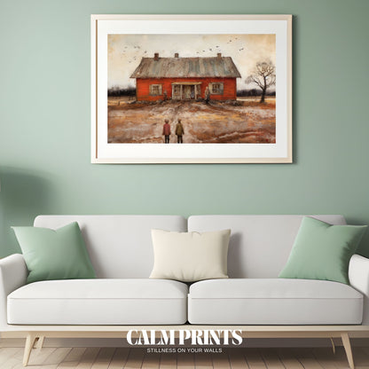 Serene English country cottage with traditional charm and floral borders
