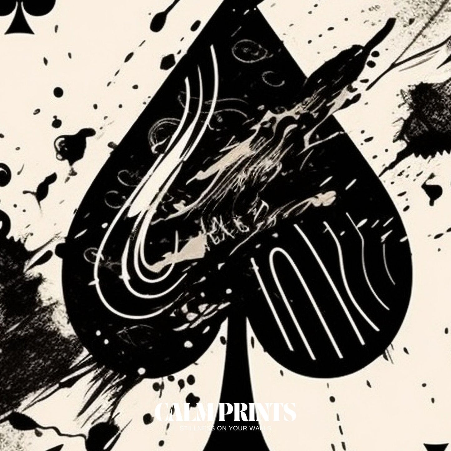 Minimalist Ace playing card artwork with clean design and balance