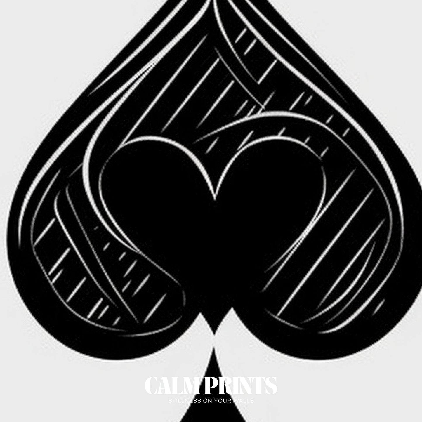 Art print highlighting the iconic Ace symbol in bold design