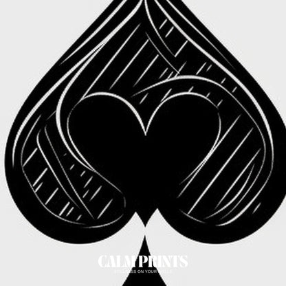 Art print highlighting the iconic Ace symbol in bold design