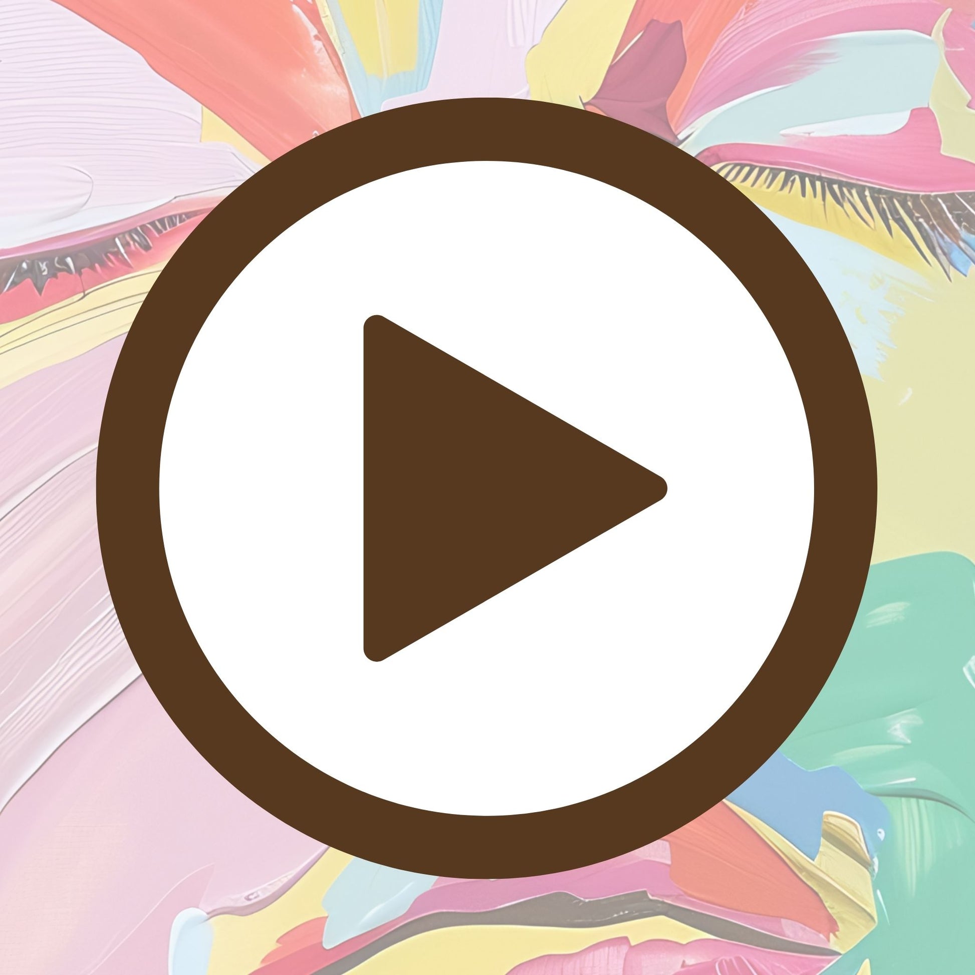 Contemporary face artwork with vibrant tones and artistic symmetry

