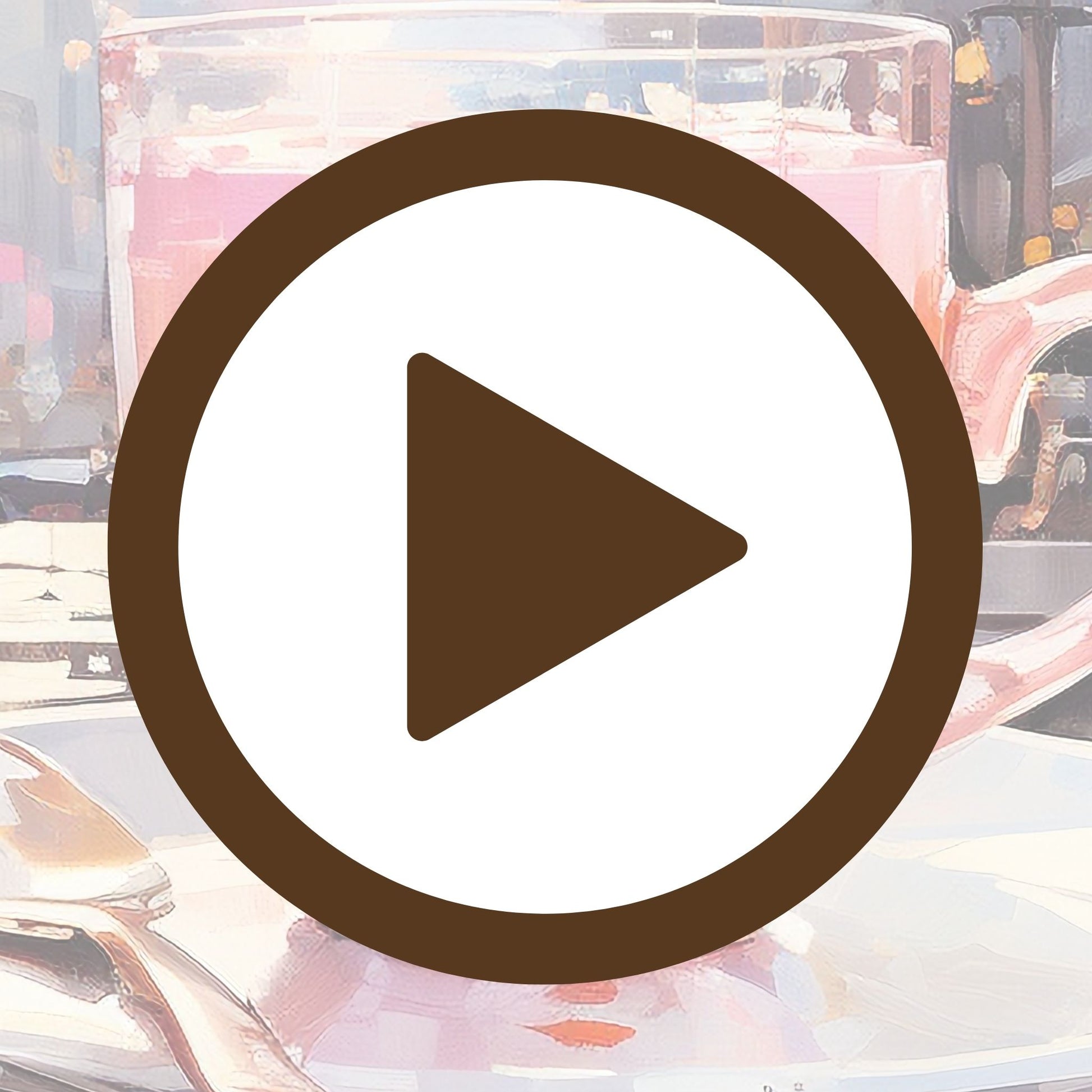 Scene of a steaming mug blending city life and calm reflection in one image

