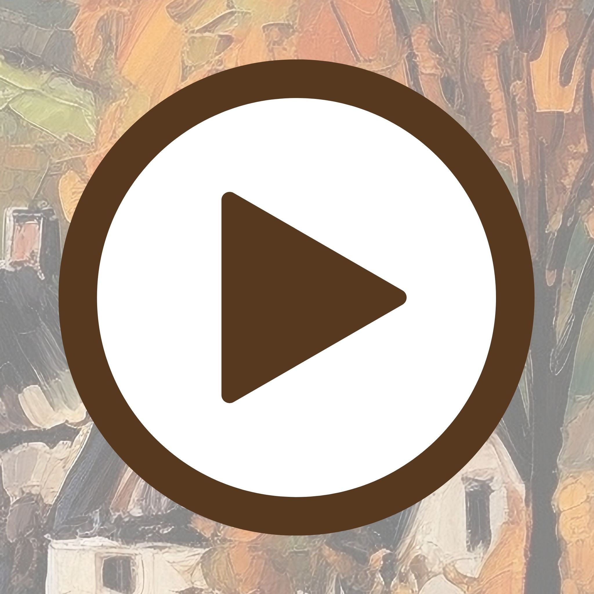 Scenic art of a quiet hamlet in full autumn dress with a nostalgic touch