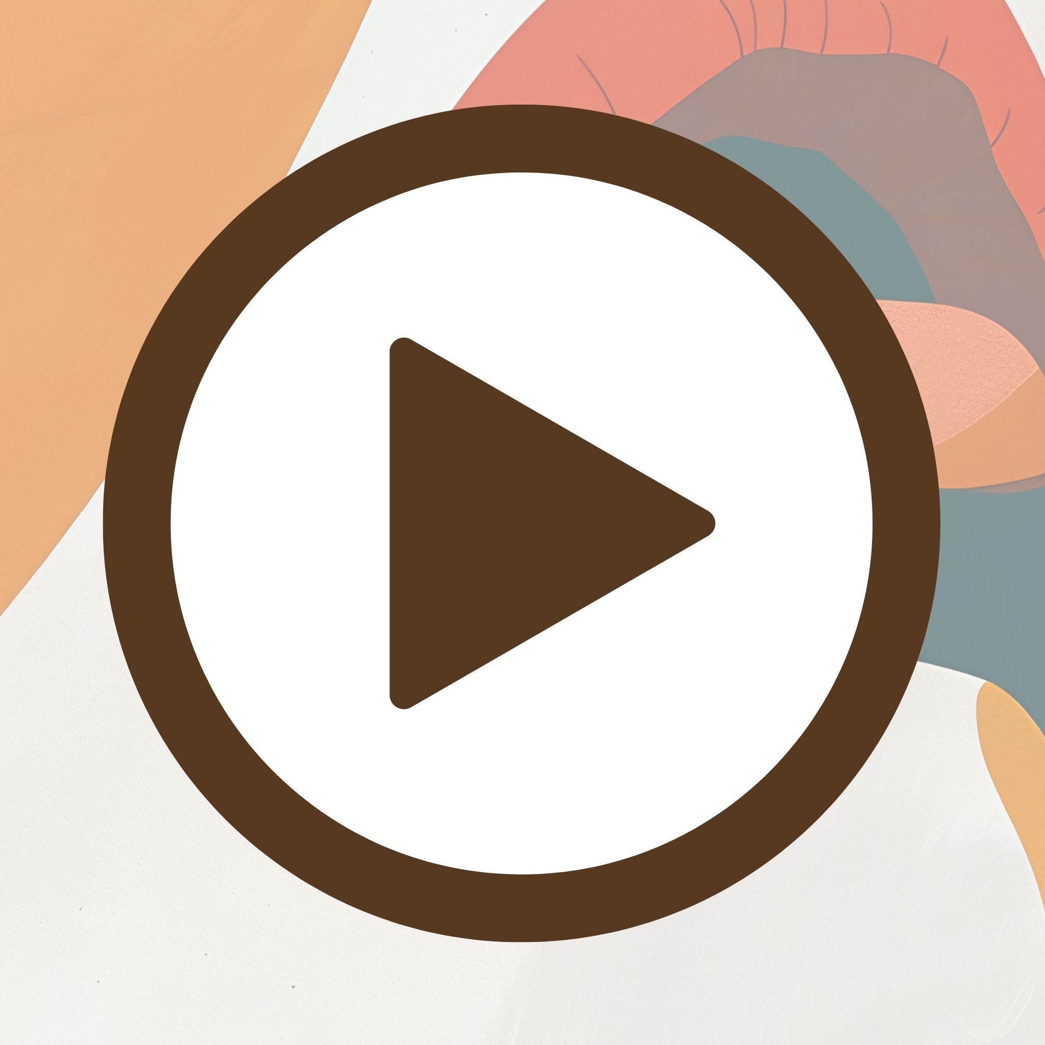 Face silhouette art print in soft neutral tones with abstract flair