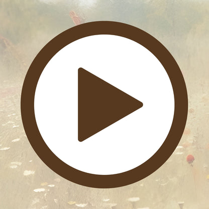 Nature-inspired print of a floral meadow retreat full of stillness

