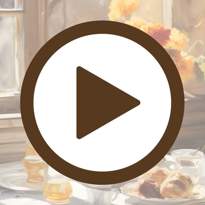 Autumn Breakfast by the Window Poster