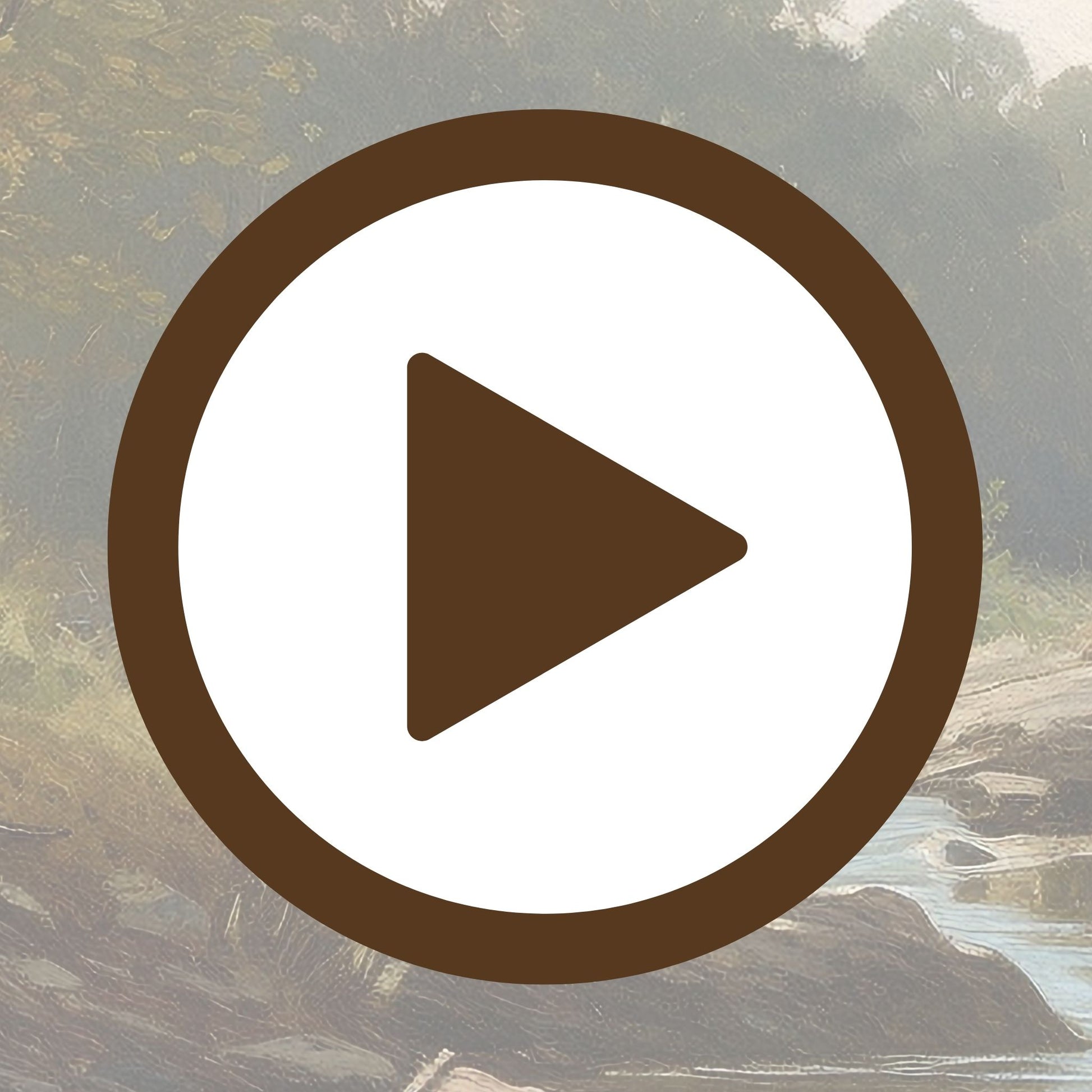 Landscape poster of a restful riverbank filled with quiet beauty

