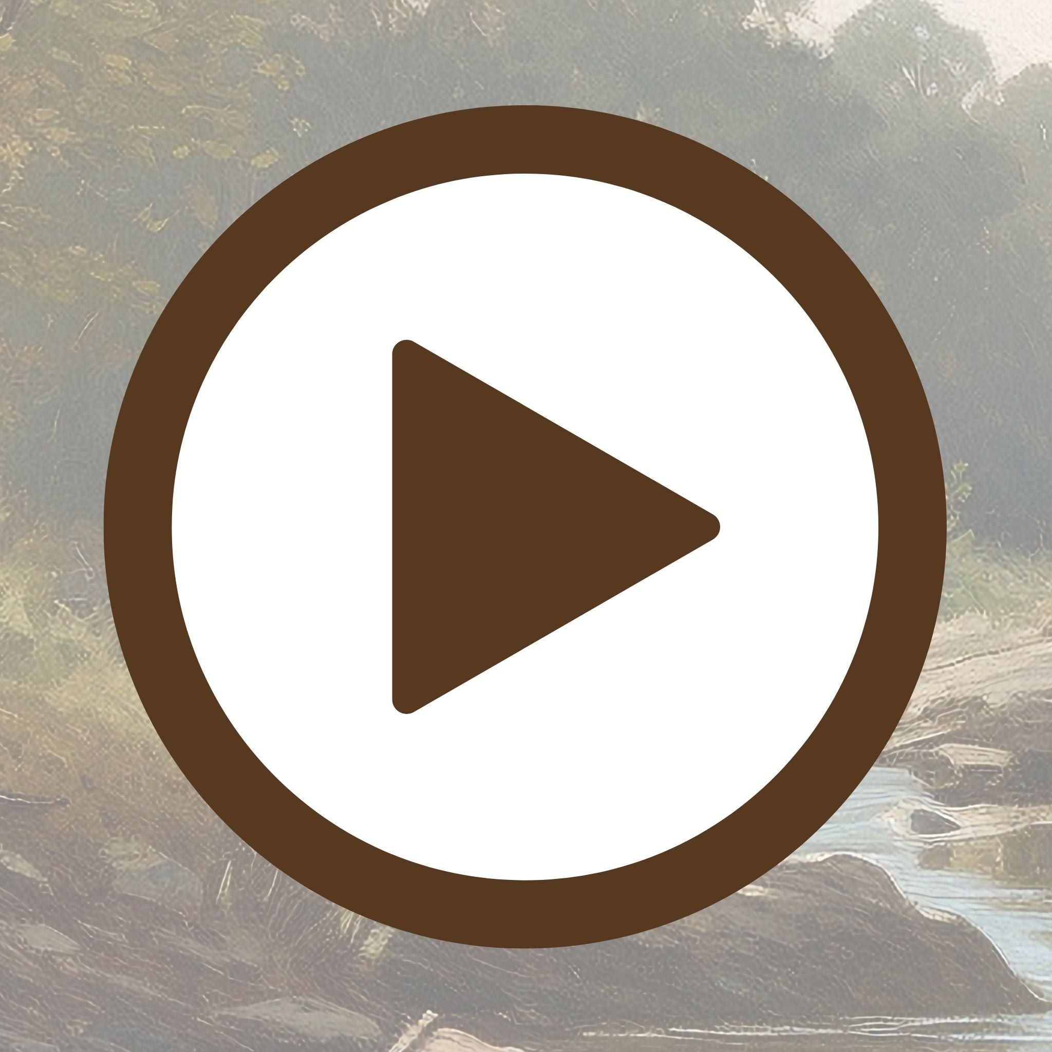 Landscape poster of a restful riverbank filled with quiet beauty

