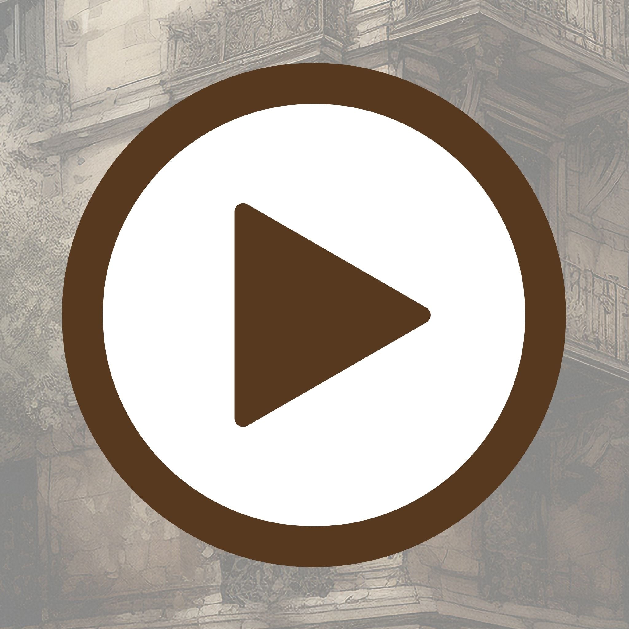 Illustration of a quiet urban corner drawn with soft, artistic strokes

