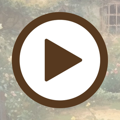 Storybook-style cottage embraced by colourful garden blossoms in bloom