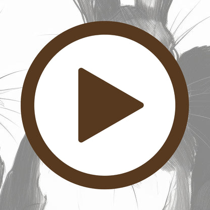 Art print of three countryside rabbits drawn in a charming sketch style