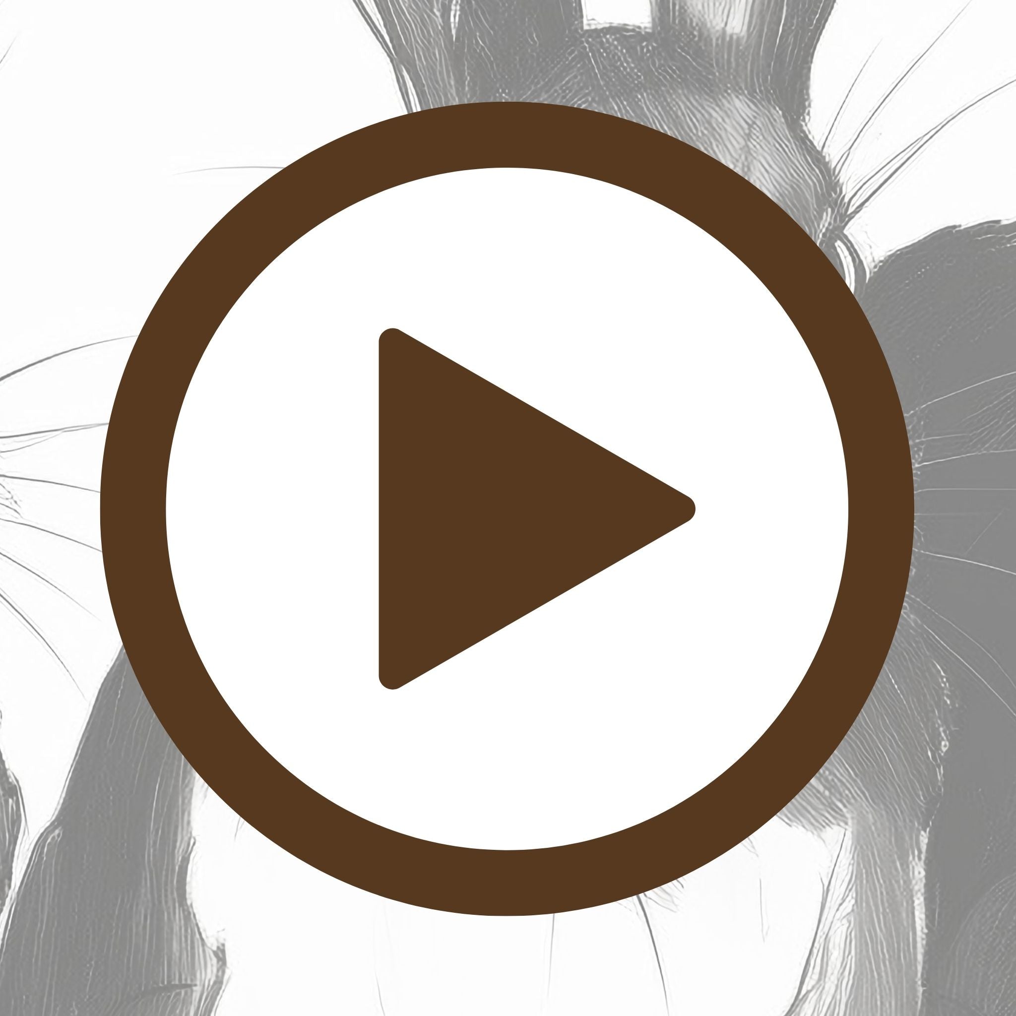 Art print of three countryside rabbits drawn in a charming sketch style