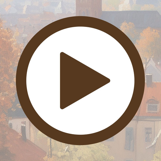 Urban landscape enriched with fall foliage and a calm seasonal mood