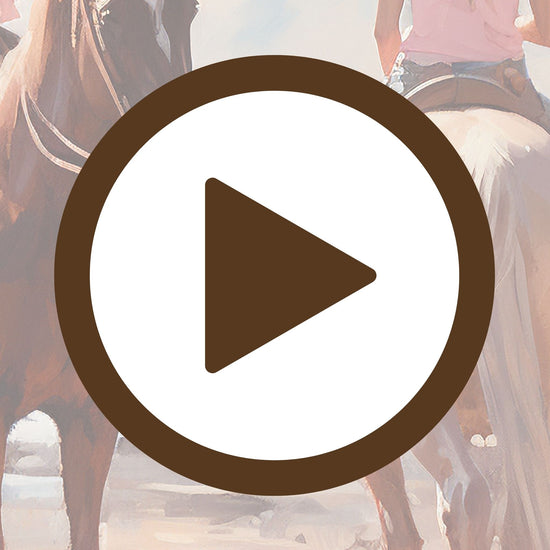 Sunlit ride through open fields with cowgirls beneath a golden sky

