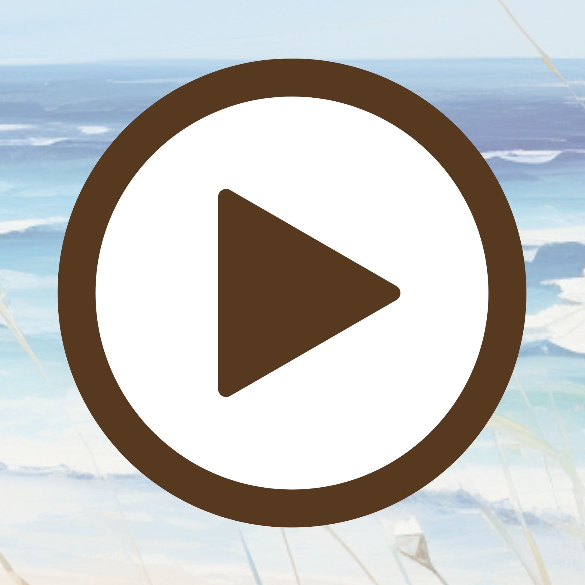 Poster capturing coastal bliss with fresh white flowers and ocean views

