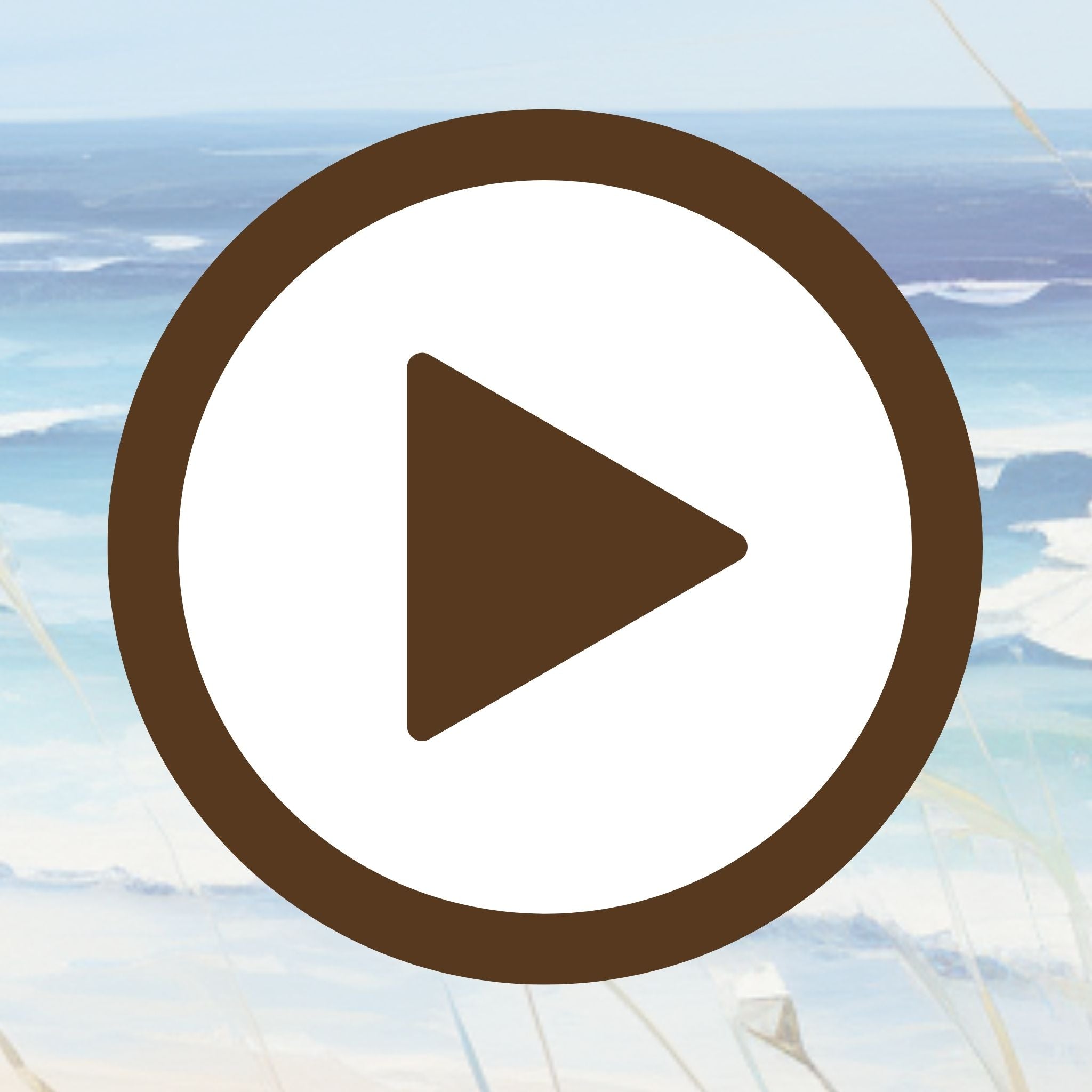 Poster capturing coastal bliss with fresh white flowers and ocean views

