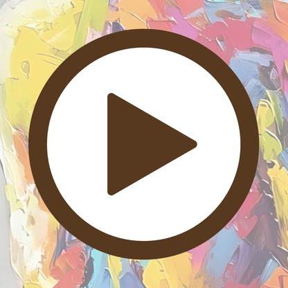 Modern silhouette created with a bold palette and artistic brushwork

