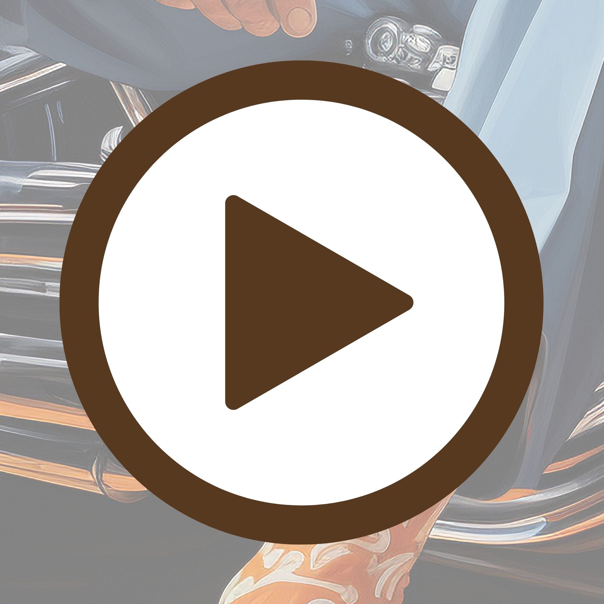 Artwork of an elegant man showcasing refined style on a vintage bike

