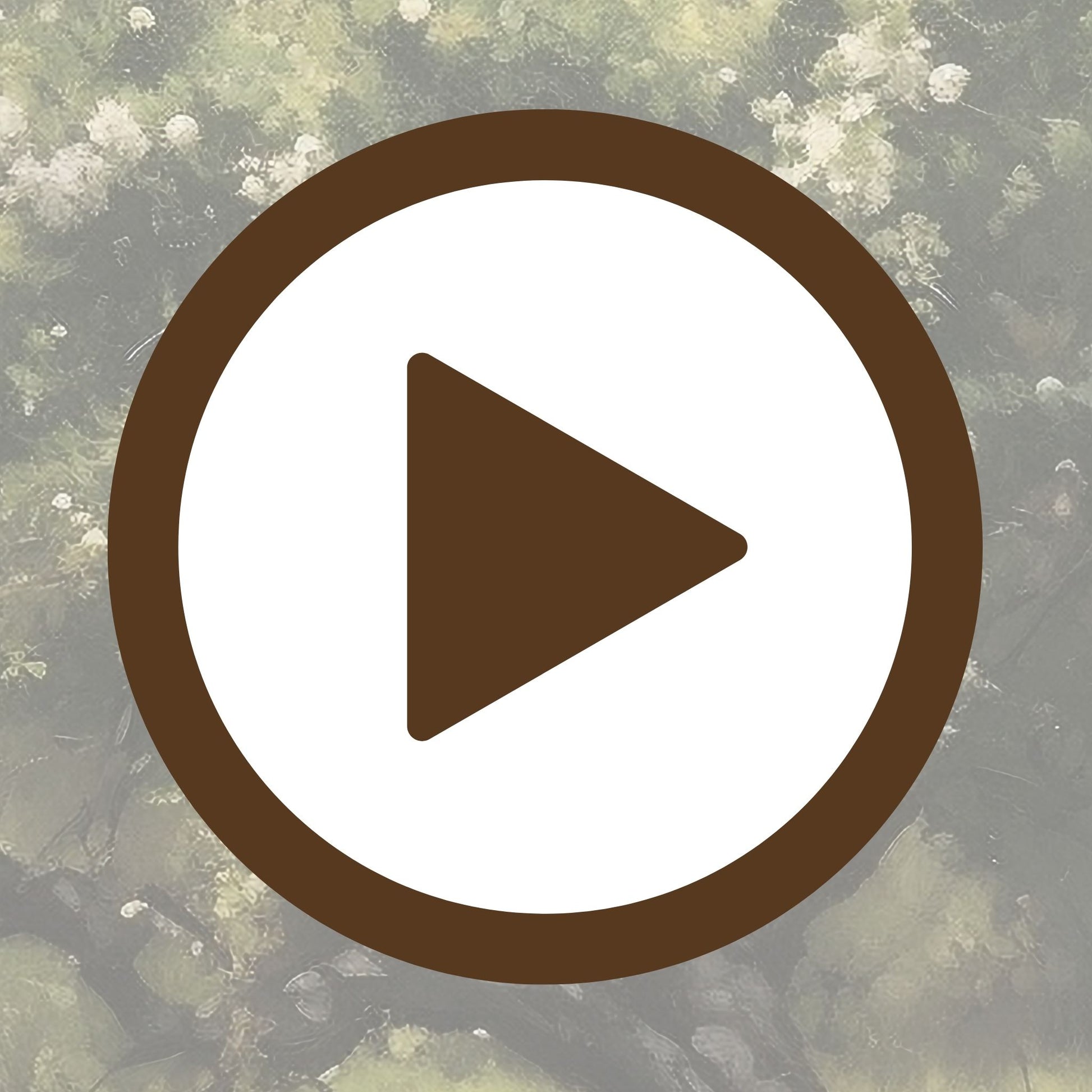 Serene poster of a tree in full bloom against a gentle spring backdrop