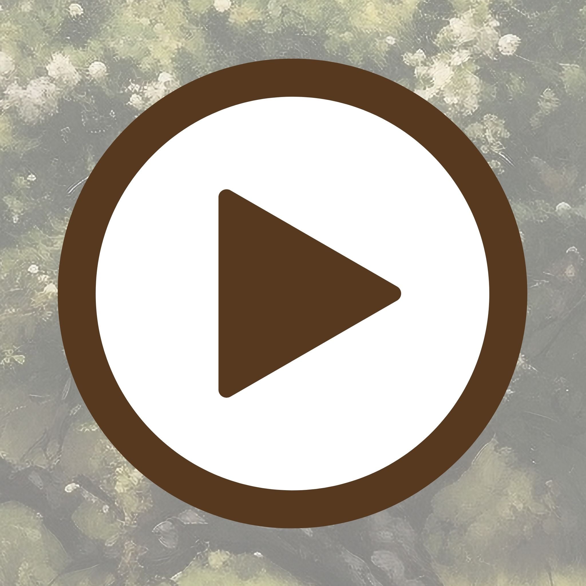 Serene poster of a tree in full bloom against a gentle spring backdrop