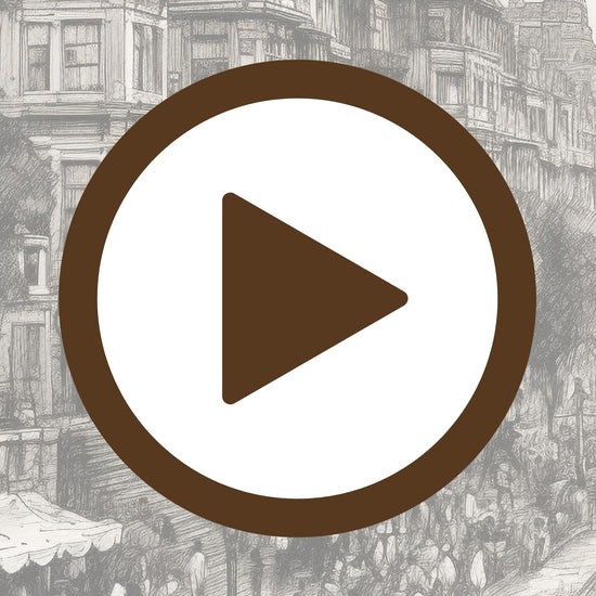 Poster of a charming urban walkway full of life, colour and character

