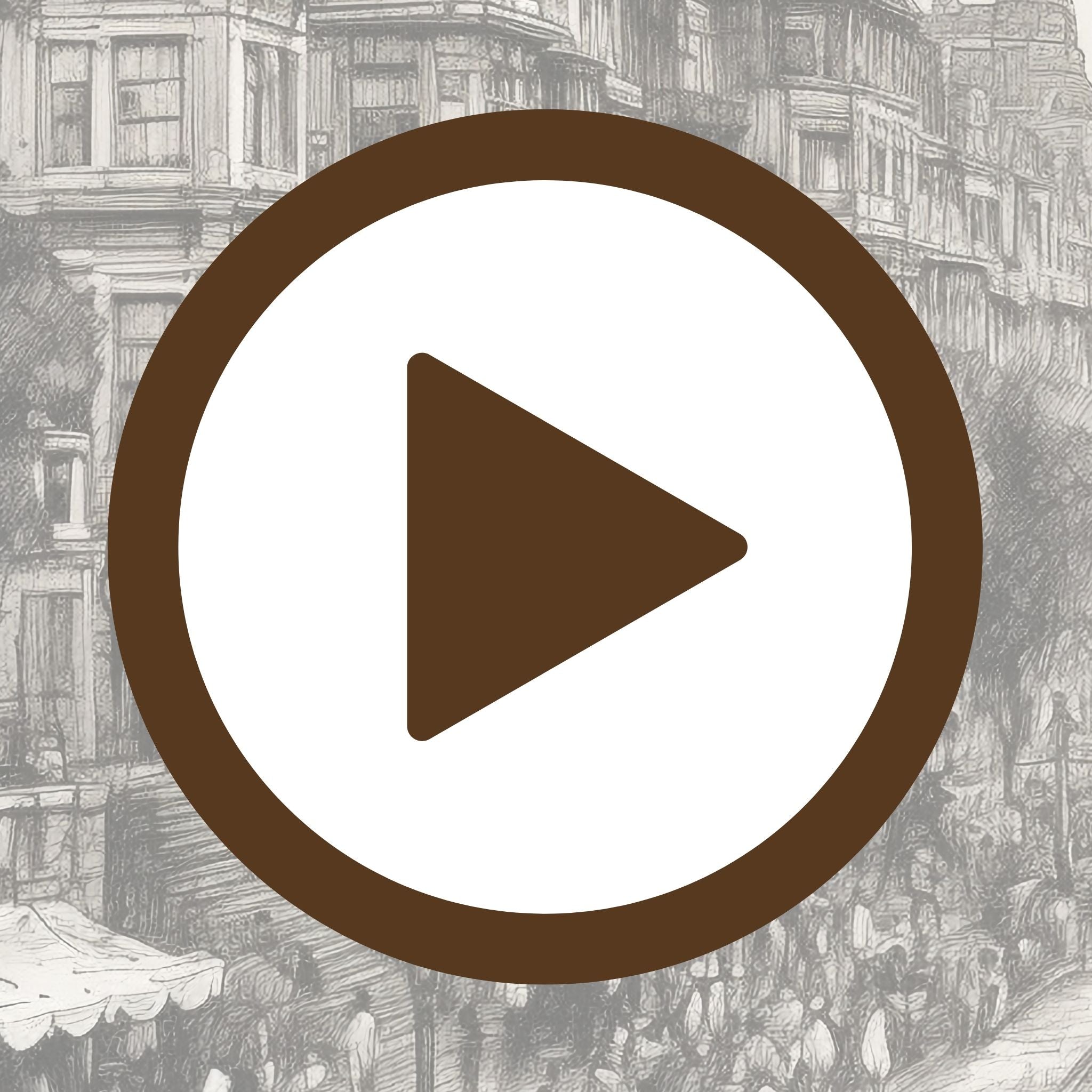 Poster of a charming urban walkway full of life, colour and character

