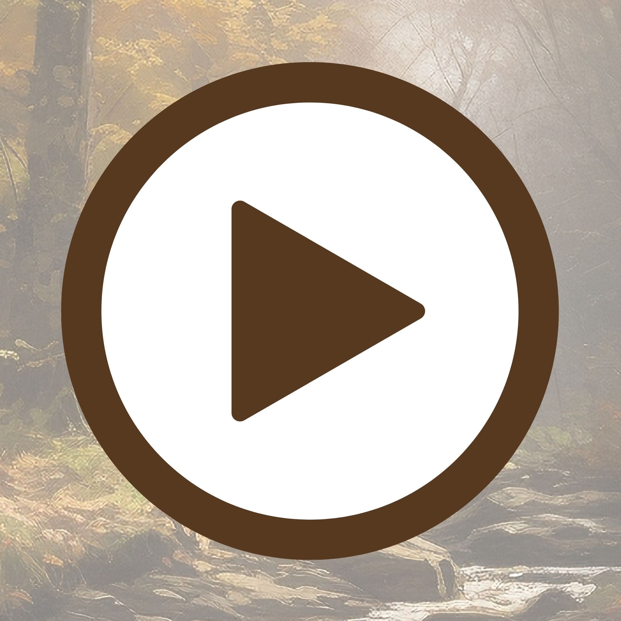 Serenity captured in an autumn Nordic forest with golden leaves and silence