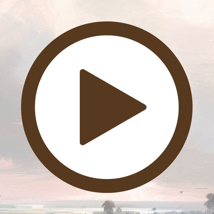 Peaceful sunset over an open field painted in soft pastel hues