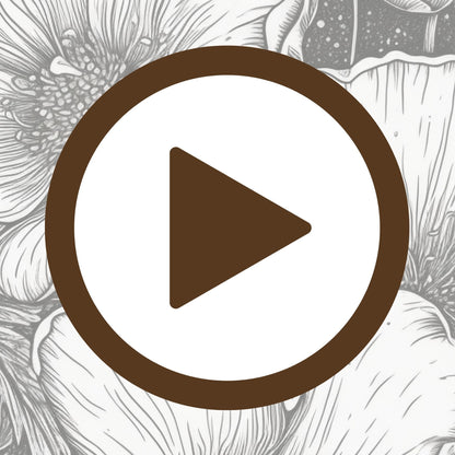 Timeless illustration of flowers captured in elegant monochrome strokes