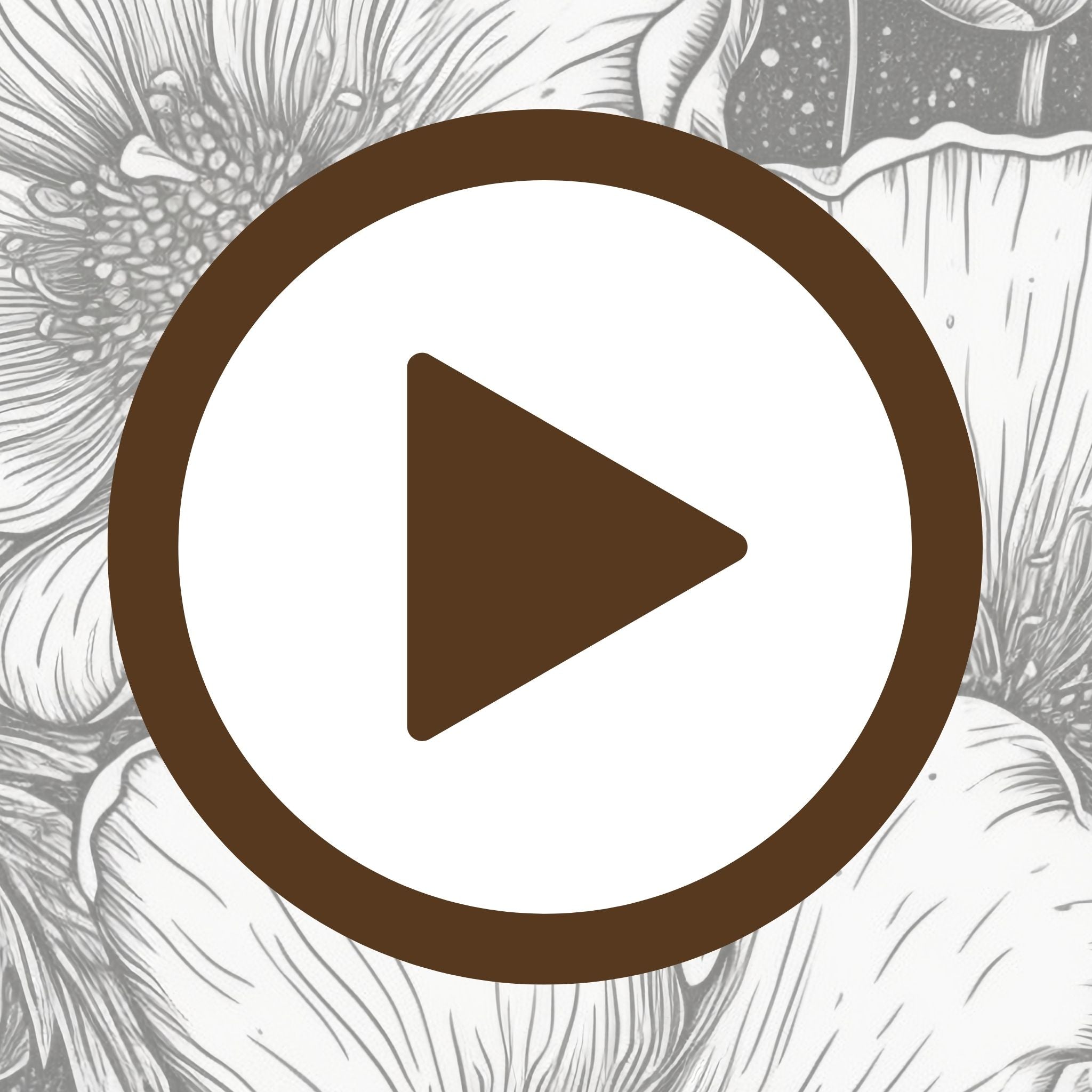 Timeless illustration of flowers captured in elegant monochrome strokes