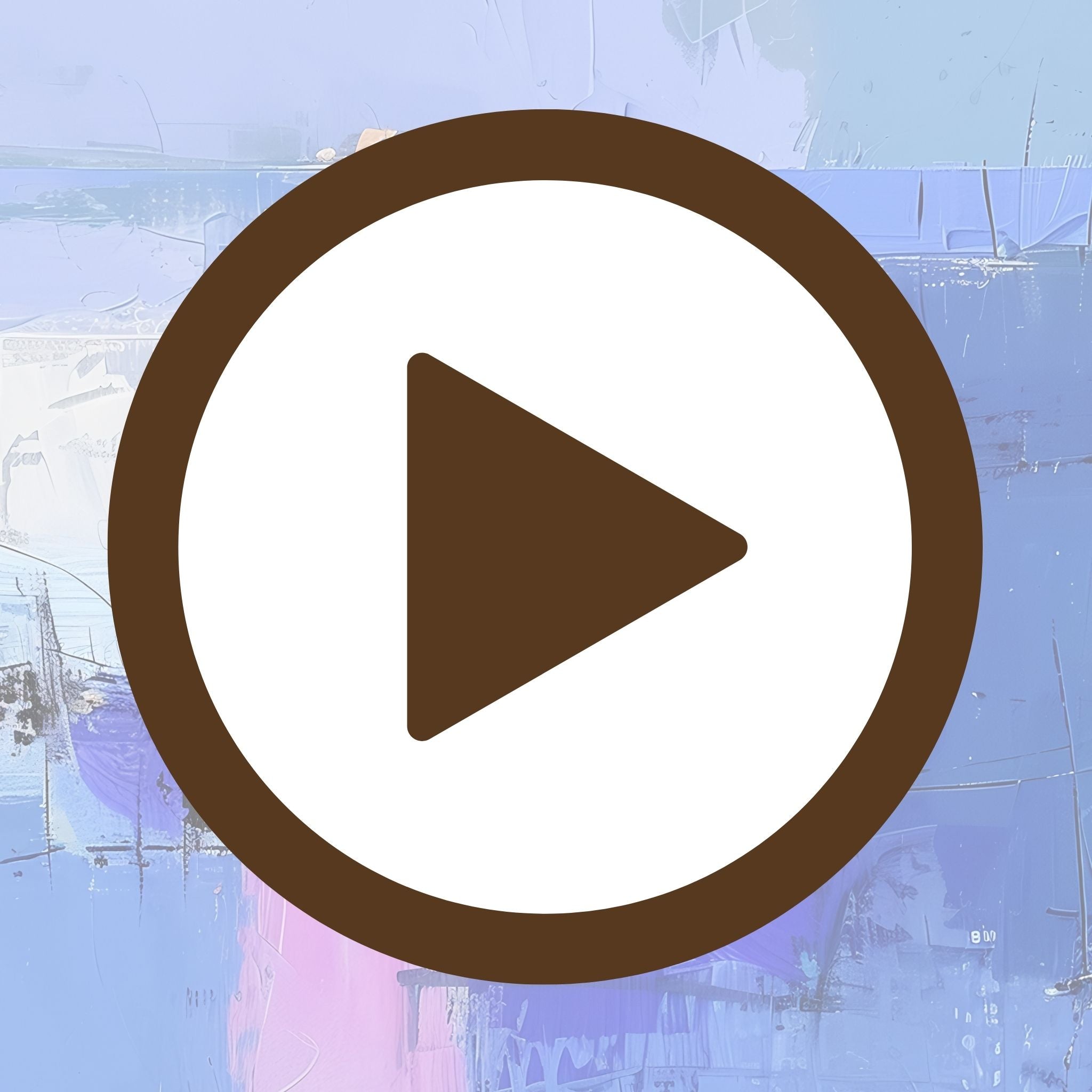 Poster with a soothing blue palette ideal for bedroom or spa décor