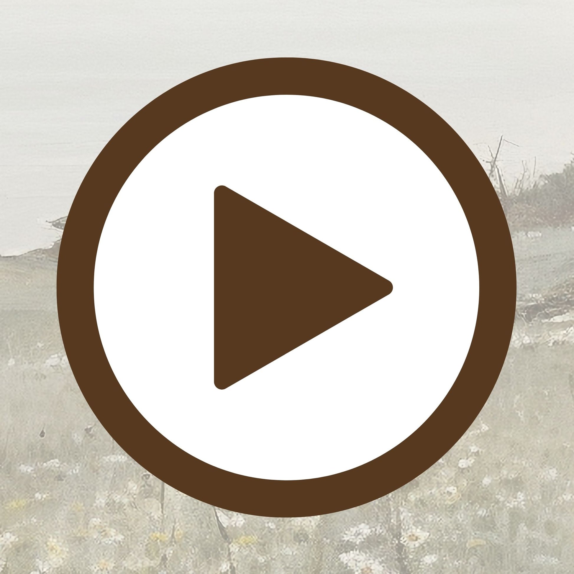 Peaceful view of a grassland meeting the sea in soft, natural tones