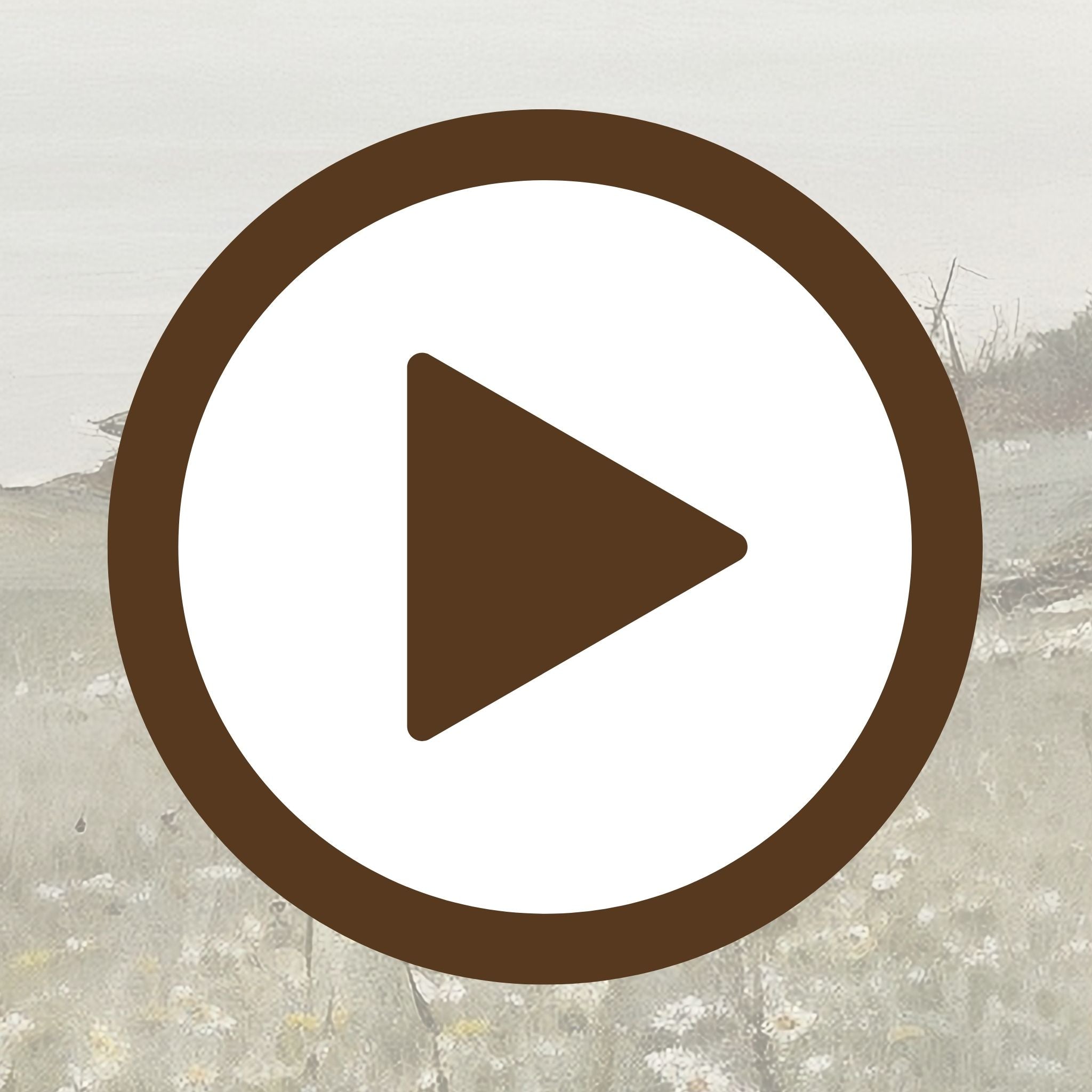 Peaceful view of a grassland meeting the sea in soft, natural tones