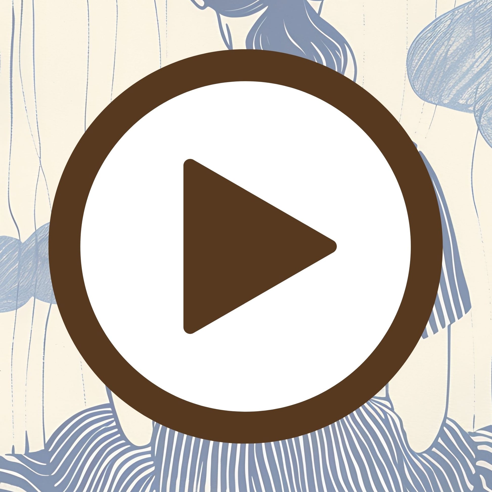 Contemplative profile in soft blue hues offering a moment of peaceful pause

