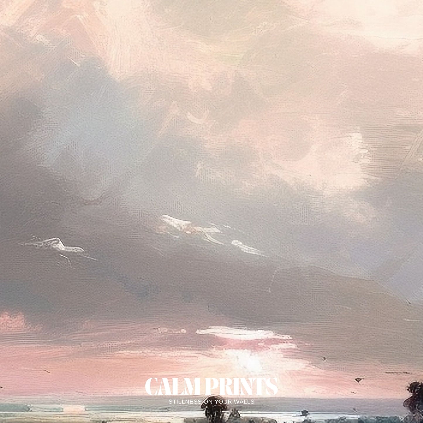 Soft light settling over a calm landscape in peaceful twilight tones
