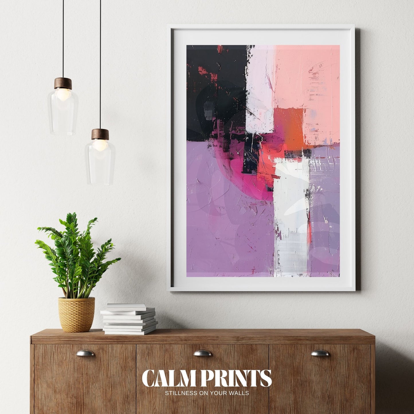 Statement artwork with striking colours and fearless composition

