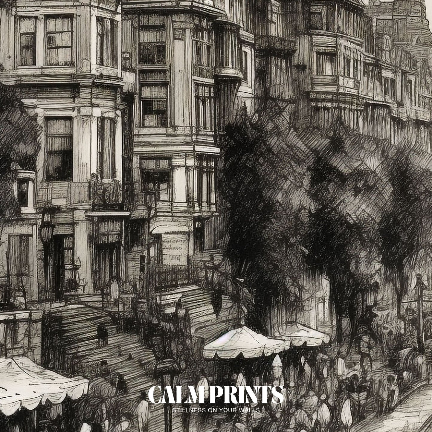 Sunlit city street scene with reflections, shadows and a hint of nostalgia
